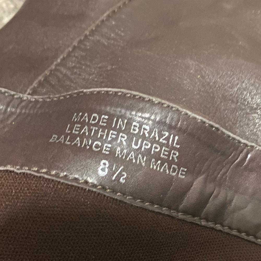 Brazilian Leather Knee High Boots | Brown Wood Heel | Size 8.5 - Picture 10 of 10